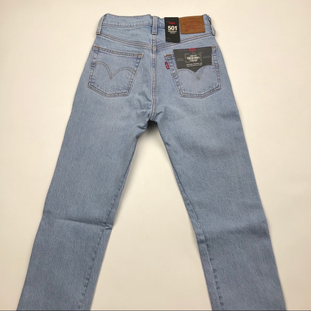 NWT LEVI'S 501 Wedgie High Waist Jeans Re/Done - Picture 3 of 5